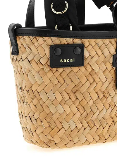 Sacai Micro  Handbag In Sand