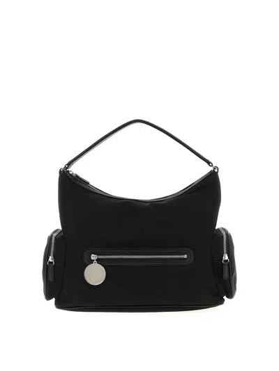 Stella Mccartney Womens Ultra Black Dartmoor Patent Vegan Leather Shoulder Bag