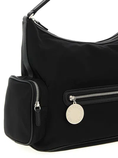 Stella Mccartney Womens Ultra Black Dartmoor Patent Vegan Leather Shoulder Bag