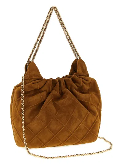 Tory Burch Fleming Mini Handbag In Brown