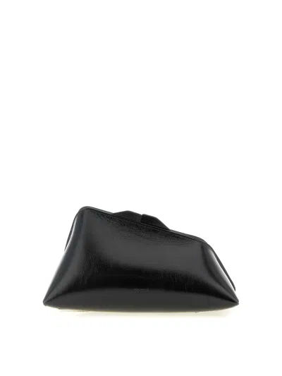 Attico 830 Pm Oversized Rectangular Clutch Bag In Black
