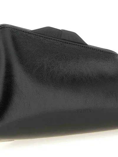 Attico 830 Pm Oversized Rectangular Clutch Bag In Black