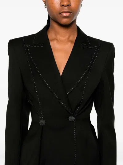 Nissa Topstitching Buttoned Jacket In Multi