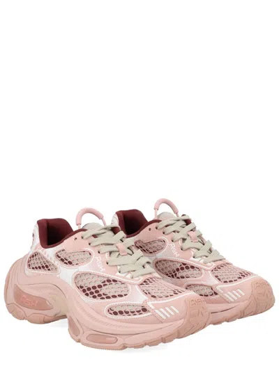 Ash Mesh Sneakers Rubber Sole Pull Tab In Pink