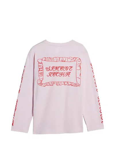 Simone Rocha Langarmshirt Mit Print In Multi