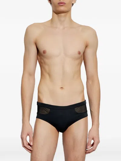 Dsquared2 Mesh Panel Swim Briefs In Black