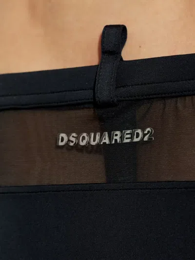Dsquared2 Mesh Panel Swim Briefs In Black