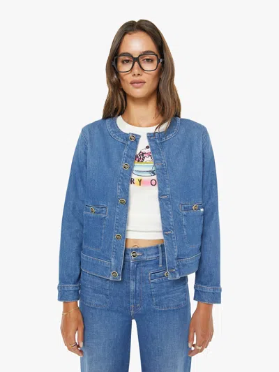Mother Stashed Picky Jacket In Whisk Me Away In Blue