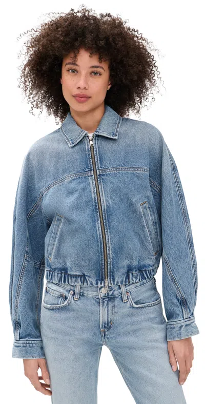 Agolde Nile Jacket In Blue