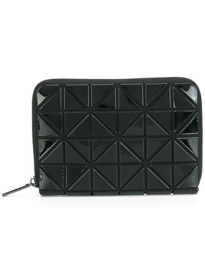 Bao Bao Issey Miyake Geometric Textured Wallet In Black