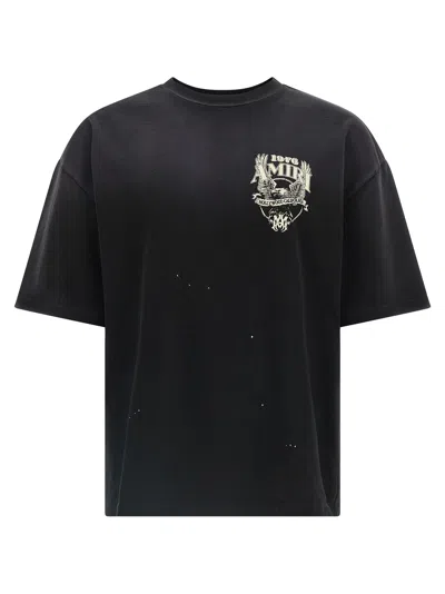 Amiri Eagle Printed Oversized T-shirt In Black