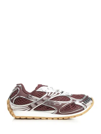 Bottega Veneta Refined Modern Athletic Sneakers For Women In Burgundy