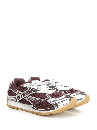 Bottega Veneta Refined Modern Athletic Sneakers For Women In Burgundy