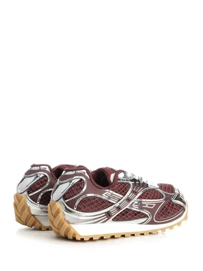 Bottega Veneta Refined Modern Athletic Sneakers For Women In Burgundy