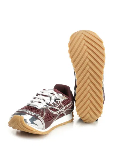 Bottega Veneta Refined Modern Athletic Sneakers For Women In Burgundy