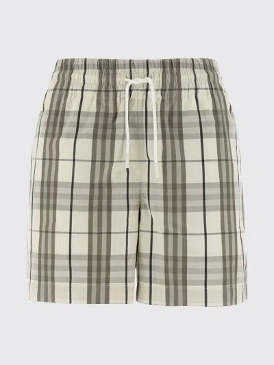 Burberry Cotton Check Drawstring Shorts In Multi