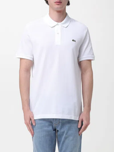 Lacoste Short Sleeved Polo T Shirt White In Bianco Bianco