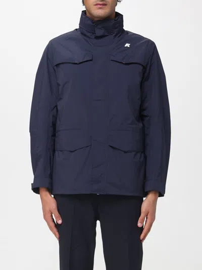 K-way Man Jacket Midnight Blue Size Xxl Recycled Polyamide In Blue