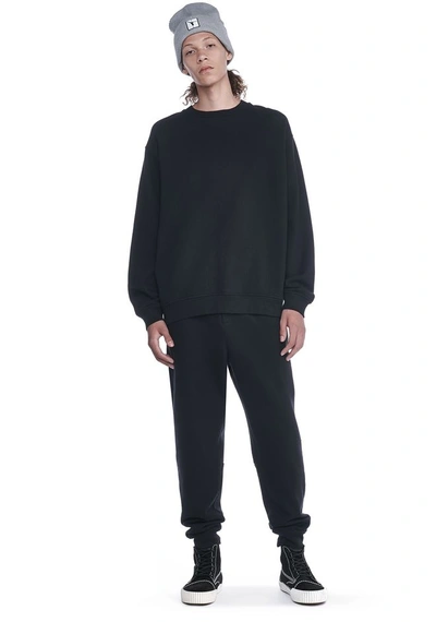 Alexander Wang Classic Black Embroidered Sweatshirt | ModeSens