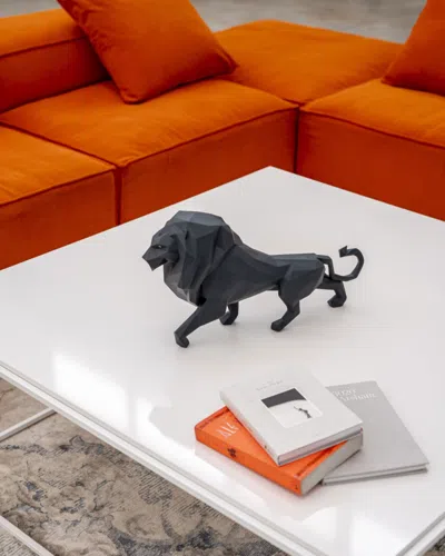 Lladrò Leone Sculpture In Black