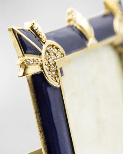 Jay Strongwater Art Deco Frame In Blue