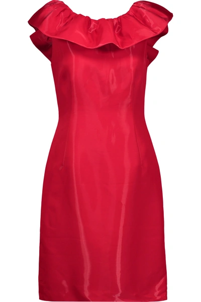 Moschino Ruffled Satin-crepe Mini Dress