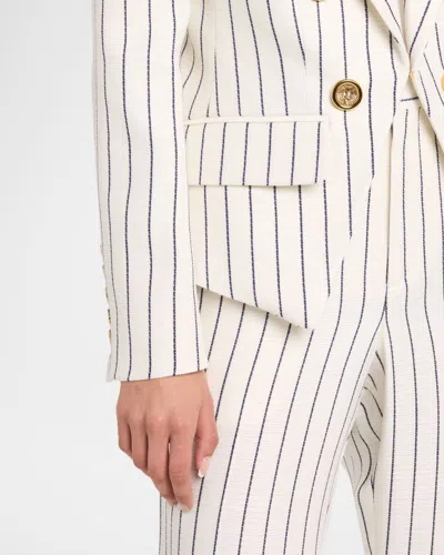 Balmain 6-button Pinstripe Jacket In Multi