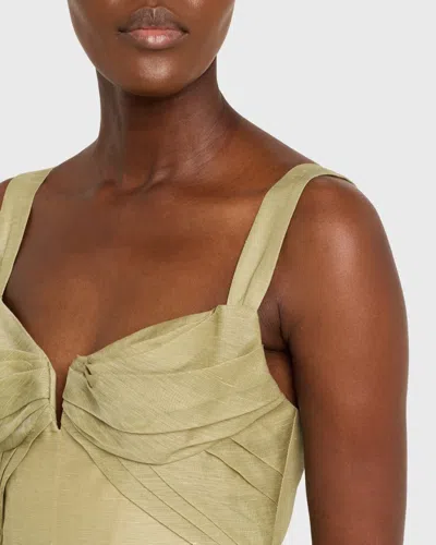 Zimmermann Rebellion Linen And Silk Organza Minidress In Animal Print