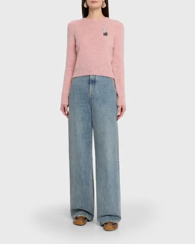 Loewe Ballet Runner 2.0 Suede-trimmed Sneakers In Burgundy