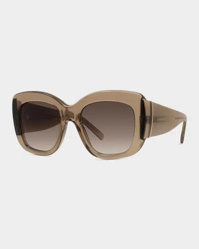 Givenchy Bold 53mm Oversized Square Acetate Sunglasses In Brown