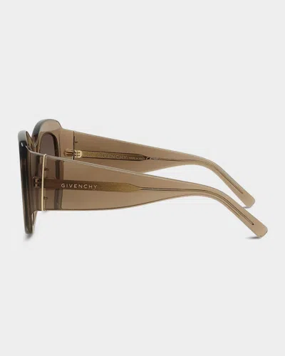 Givenchy Bold 53mm Oversized Square Acetate Sunglasses In Brown