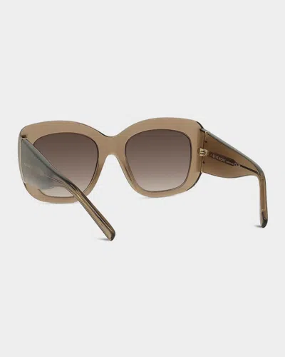 Givenchy Bold 53mm Oversized Square Acetate Sunglasses In Brown