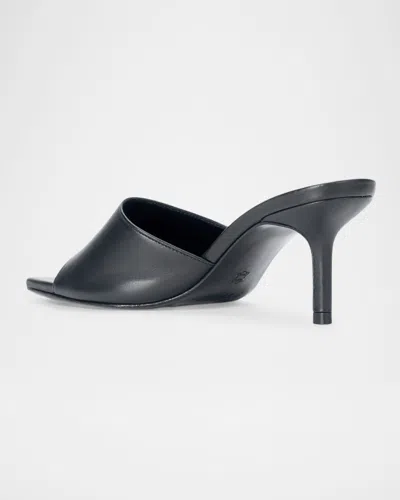 Staud 65mm Bea Leather Mules In Blue