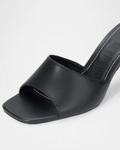 Staud 65mm Bea Leather Mules In Blue