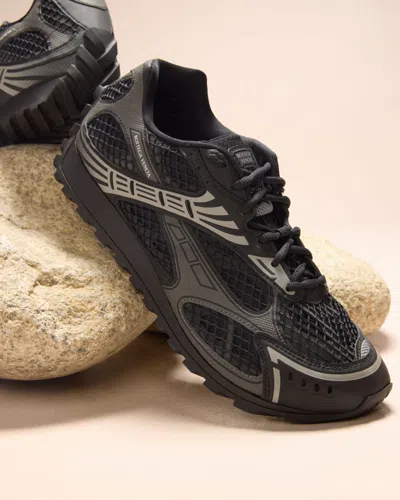 Bottega Veneta Men Fondant And Silver Technical Fabric And Mesh Orbit Sneakers In Multi