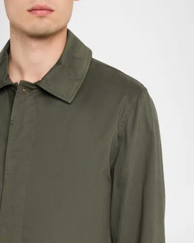 Vince Peached Stretch Cotton Jacket In Gray