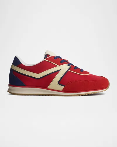Rag & Bone Multicolor Retro Trainer Sneakers In Red