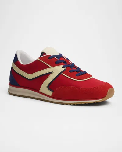 Rag & Bone Multicolor Retro Trainer Sneakers In Red