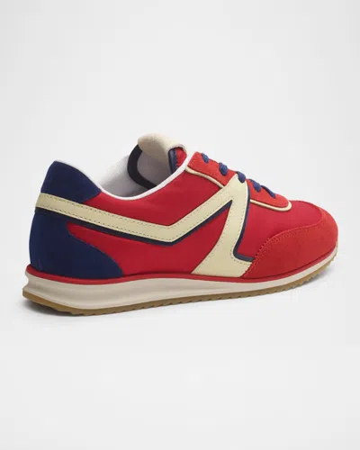 Rag & Bone Multicolor Retro Trainer Sneakers In Red
