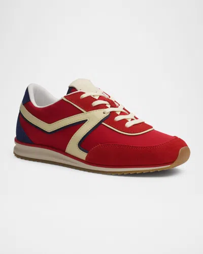 Rag & Bone Multicolor Retro Trainer Sneakers In Red