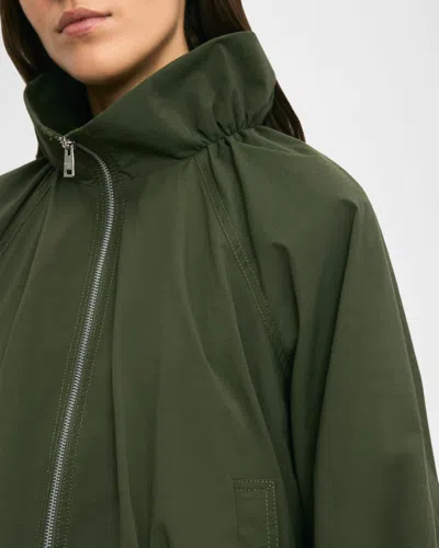 Veronica Beard Circe Faille Bubble Jacket In Green