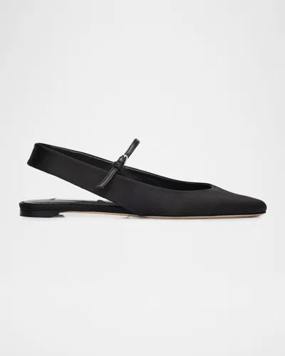 Totême Nappa Leather Slingback Mary Jane Ballerina Flats In Multi