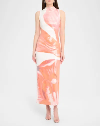 Significant Other Lucinda Maxi Dress Tangerine Bloom In Pink