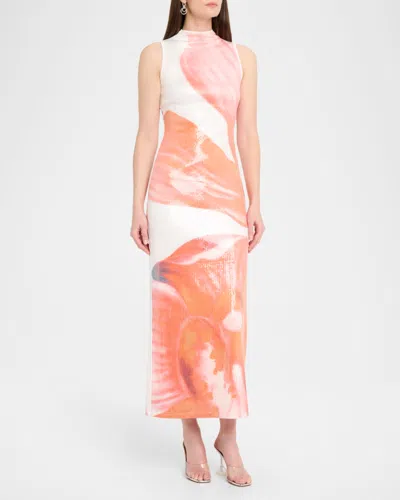 Significant Other Lucinda Maxi Dress Tangerine Bloom In Pink
