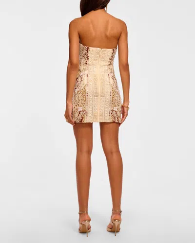 Ramy Brook Doris Strapless Beaded Mini Dress In Multi