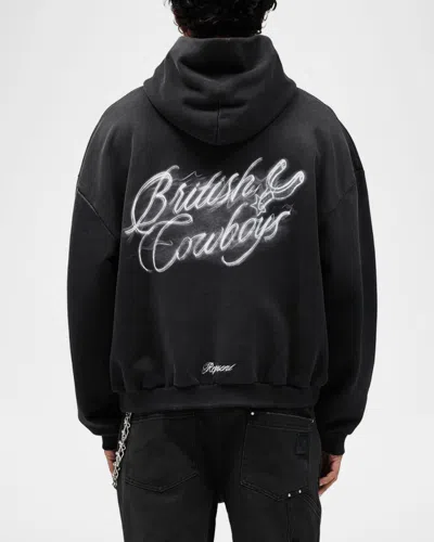 Represent Stylish Stained Sweater For Men In Black