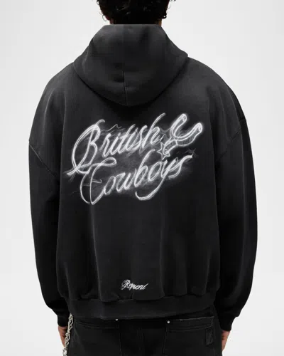 Represent Stylish Stained Sweater For Men In Black