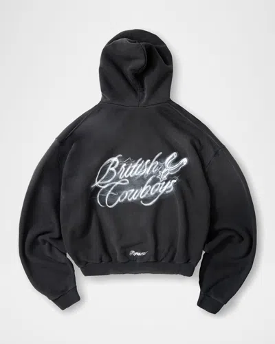 Represent Stylish Stained Sweater For Men In Black