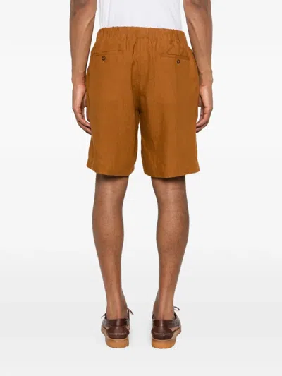 Sandro Drawstring Deck Shorts In Brown