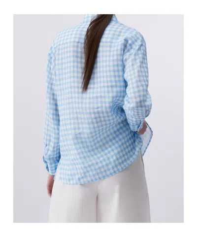 Liu •jo Gingham-check Shirt In Blue